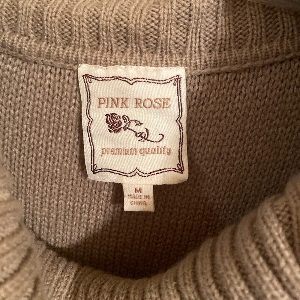 Pink Rose Cowl neck tunic or dress